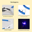 colar de led para cães