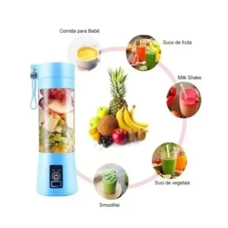 (COMPRE 1 LEVE 2) Mini Liquidificador Portátil