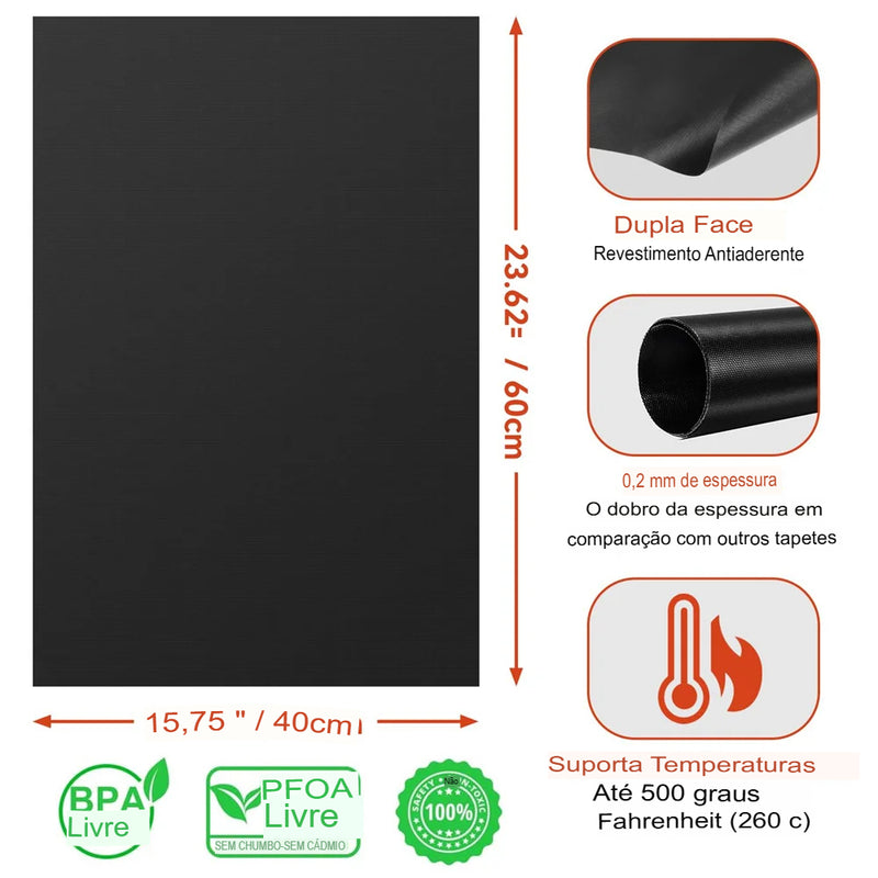 forros de forno  antiaderente teflom